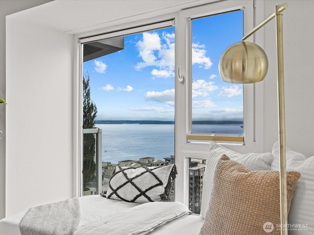 121 Vine St Unit 2405, Seattle, WA 98121 - interior space with a water view