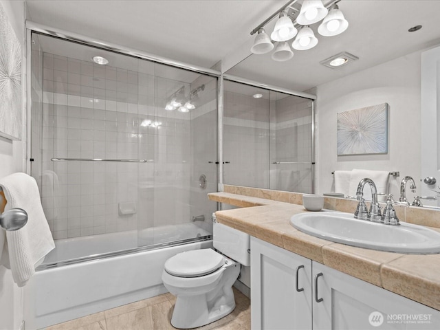 121 Vine St Unit 2405, Seattle, WA 98121 - full bathroom with vanity and enclosed tub / shower combo