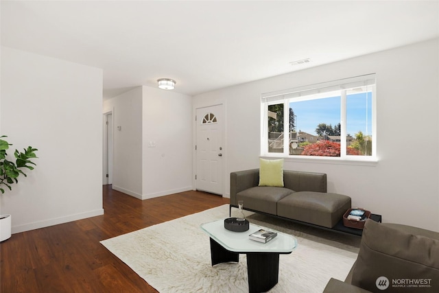 11950 SE 253rd St, Kent, WA 98030 - living area featuring wood finished floors and baseboards
