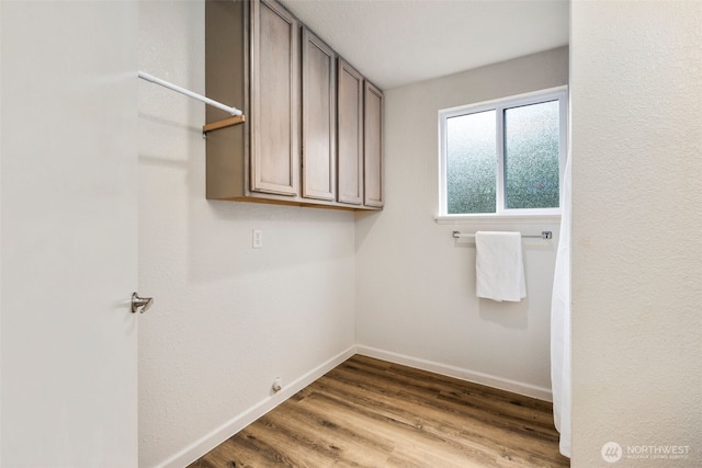4133 23rd Ave SW, Seattle, WA 98106 - laundry room with cabinet space and wood finished floors