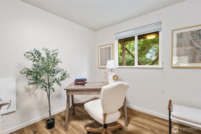 4133 23rd Ave SW, Seattle, WA 98106 - office featuring baseboards and wood finished floors