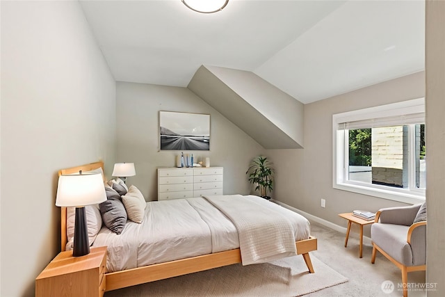 1524 26th Ave NE, Olympia, WA 98506 - carpeted bedroom with baseboards and vaulted ceiling
