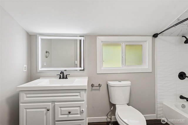 1524 26th Ave NE, Olympia, WA 98506 - bathroom featuring vanity and shower / bathtub combination