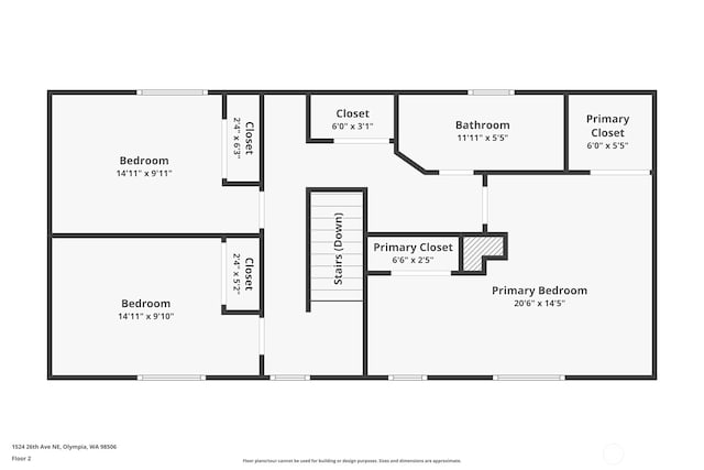 1524 26th Ave NE, Olympia, WA 98506 - view of floor plan / room layout