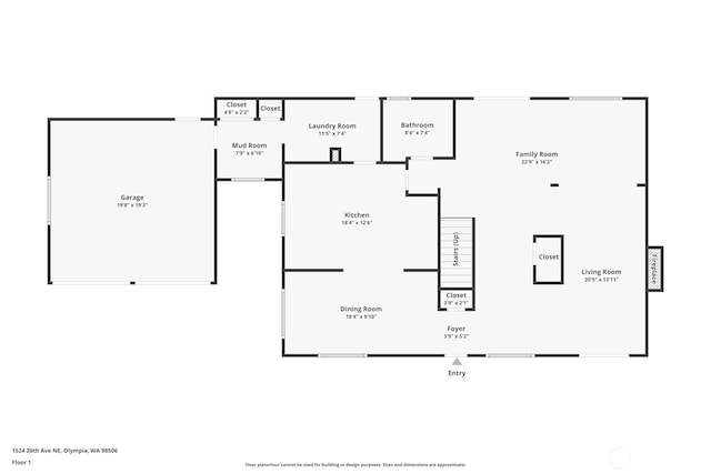 1524 26th Ave NE, Olympia, WA 98506 - view of room layout