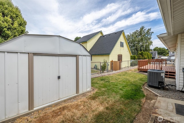 1312 Welch Ave, Wenatchee, WA 98801 - view of yard with a shed and a deck