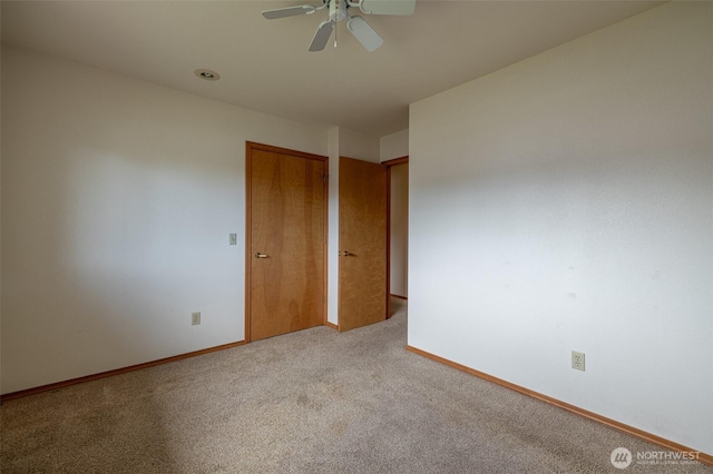 1312 Welch Ave, Wenatchee, WA 98801 - unfurnished bedroom with carpet, a closet, and ceiling fan