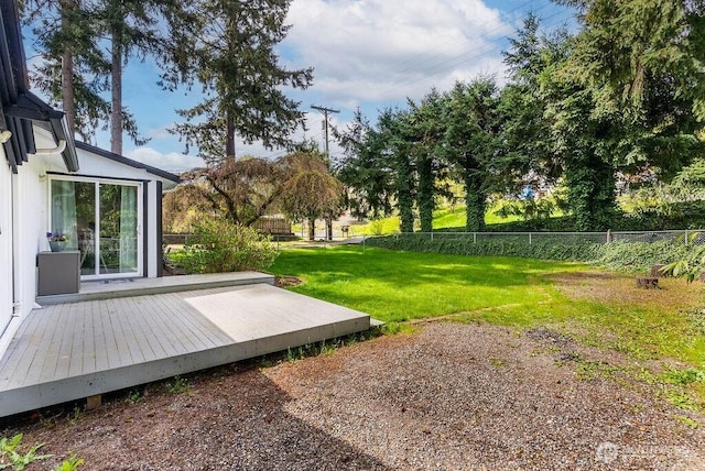 1501 58th Ave NE, Tacoma, WA 98422 - fenced backyard with a wooden deck