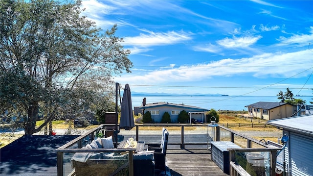 724 Walters Ln, Point Roberts, WA 98281 - deck with a garage
