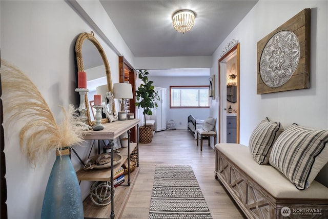 724 Walters Ln, Point Roberts, WA 98281 - hall with light wood-type flooring and baseboards
