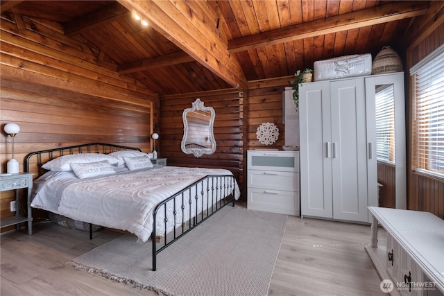 724 Walters Ln, Point Roberts, WA 98281 - bedroom featuring wooden ceiling and light wood-style floors