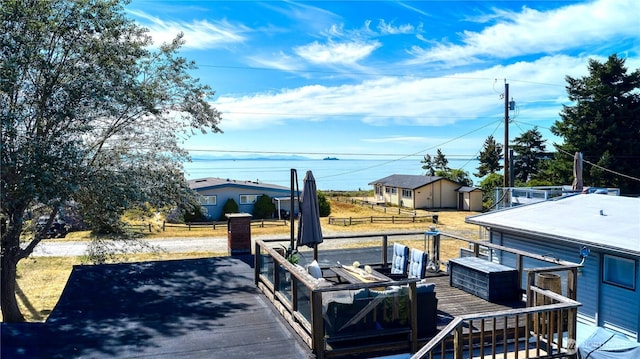 724 Walters Ln, Point Roberts, WA 98281 - dock area featuring a deck