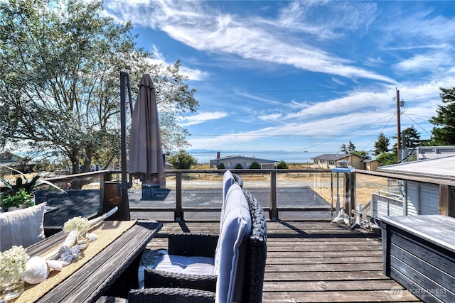 724 Walters Ln, Point Roberts, WA 98281 - view of wooden deck
