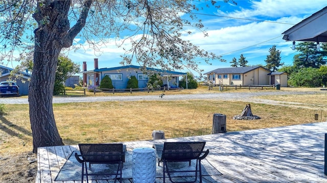 724 Walters Ln, Point Roberts, WA 98281 - view of green lawn with a patio area