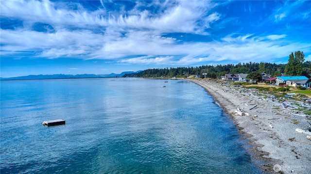 724 Walters Ln, Point Roberts, WA 98281 - water view featuring a mountain backdrop
