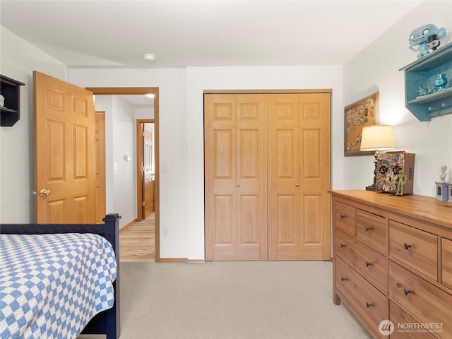15428 Bornstein Ln SE, Yelm, WA 98597 - bedroom with a closet and light carpet