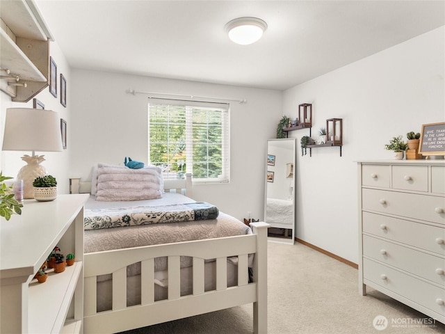 15428 Bornstein Ln SE, Yelm, WA 98597 - bedroom with light colored carpet and baseboards
