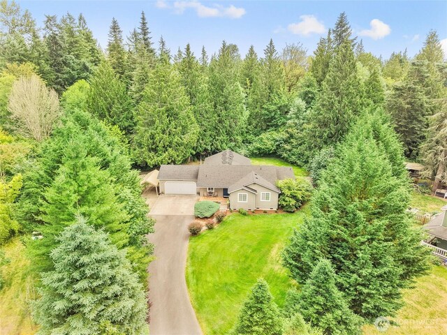 15428 Bornstein Ln SE, Yelm, WA 98597 - view of subject property featuring a heavily wooded area