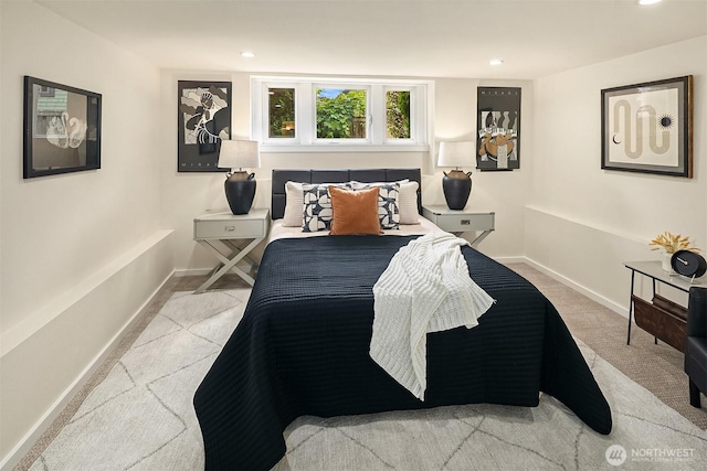 4010 Interlake Ave N, Seattle, WA 98103 - carpeted bedroom with baseboards and recessed lighting