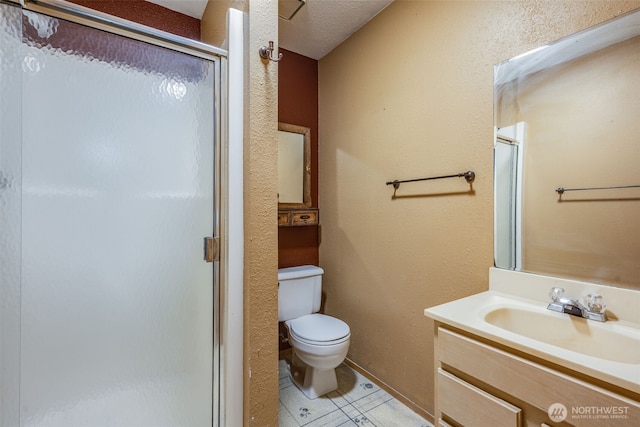31107 11th Pl SW, Federal Way, WA 98023 - full bathroom with a shower stall, vanity, and tile patterned flooring