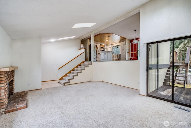 31107 11th Pl SW, Federal Way, WA 98023 - unfurnished living room featuring carpet floors and stairs