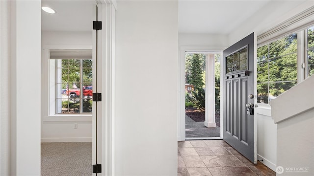 208 Sagebrook Ln, Cle Elum, WA 98922 - entrance foyer featuring stone tile floors and recessed lighting