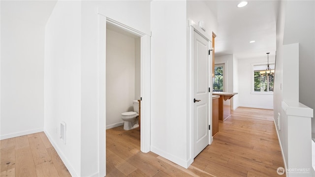 208 Sagebrook Ln, Cle Elum, WA 98922 - corridor with recessed lighting and light wood-style flooring