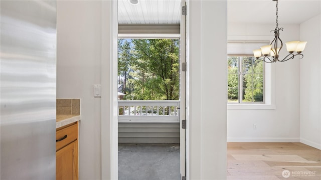 208 Sagebrook Ln, Cle Elum, WA 98922 - interior space featuring plenty of natural light, a chandelier, and vanity