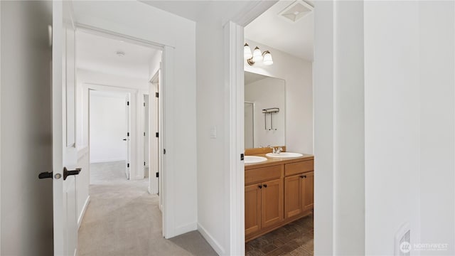 208 Sagebrook Ln, Cle Elum, WA 98922 - bathroom with double vanity and baseboards