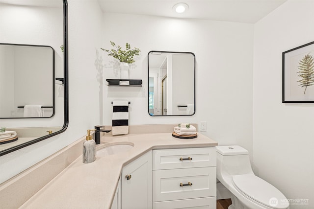6401 146th Ave NE, Redmond, WA 98052 - bathroom with vanity and recessed lighting