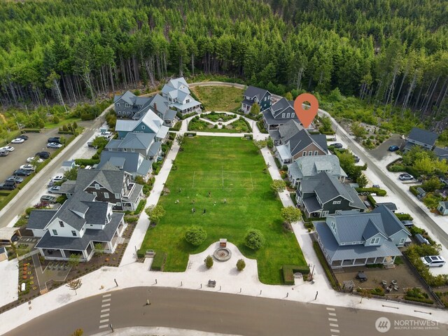 100 Horseshoe Ln, Pacific Beach, WA 98571 - aerial view of property's location with a forest and nearby suburban area