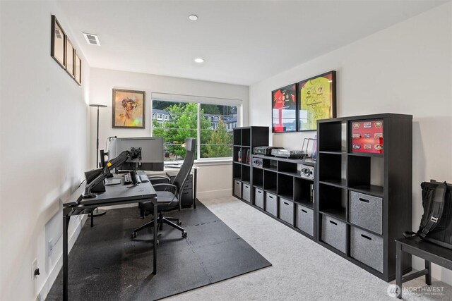 26637 NE Boyd Way Unit 102, Duvall, WA 98019 - carpeted office featuring baseboards and recessed lighting
