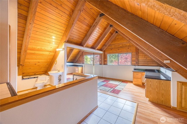 71 Waggler Way, Sequim, WA 98382 - bonus room featuring wood ceiling and light wood-style floors