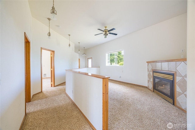 71 Waggler Way, Sequim, WA 98382 - corridor featuring light colored carpet and an upstairs landing