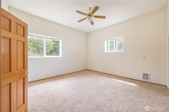 71 Waggler Way, Sequim, WA 98382 - unfurnished room featuring light colored carpet and ceiling fan