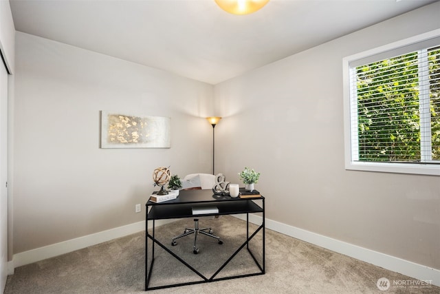 1422 Browns Point Blvd, Tacoma, WA 98422 - carpeted home office with baseboards