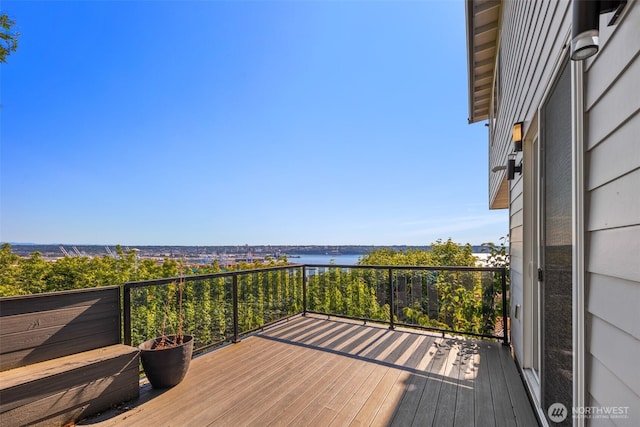 1422 Browns Point Blvd, Tacoma, WA 98422 - wooden deck with a water view