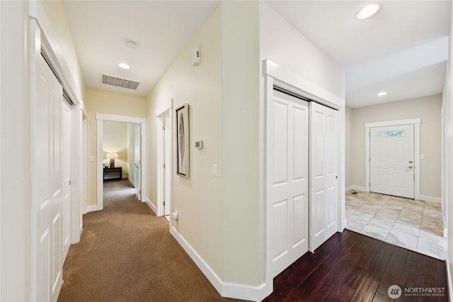 2218 Cascade Ct, Anacortes, WA 98221 - hallway featuring recessed lighting and wood finished floors