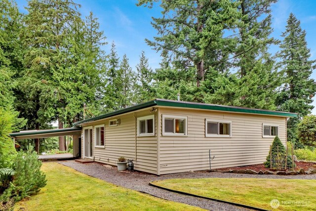 4210 Lakeway Dr, Bellingham, WA 98229 - view of home's exterior featuring a yard
