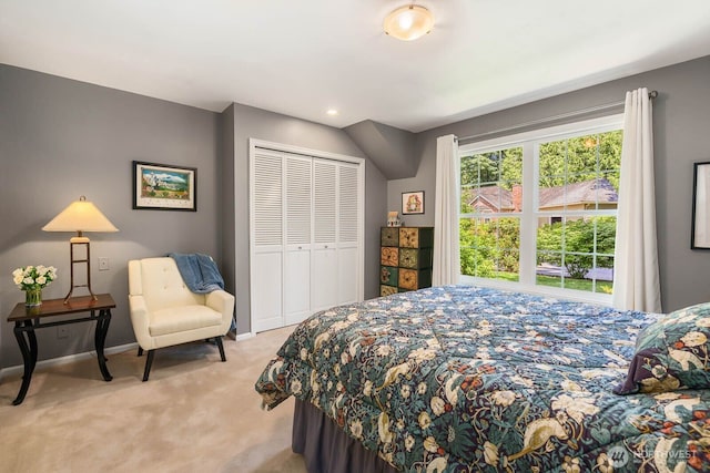 2444 220th Pl NE, Sammamish, WA 98074 - bedroom featuring carpet floors, a closet, and recessed lighting