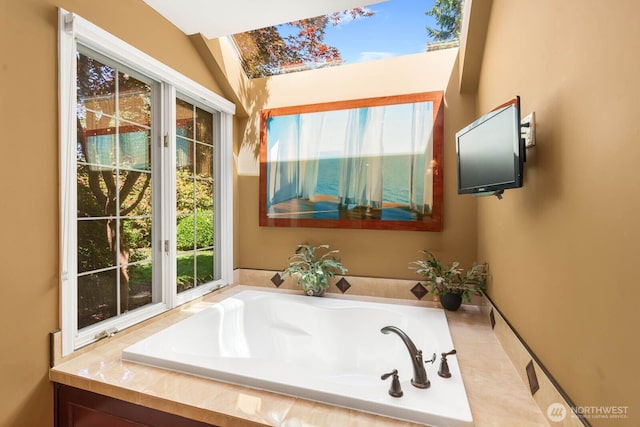2444 220th Pl NE, Sammamish, WA 98074 - bathroom with plenty of natural light and a garden tub