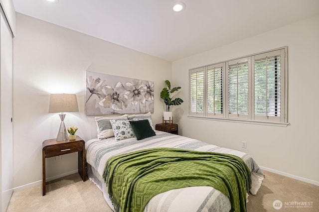 16142 SE 33rd Ln, Unit Bellevue, WA 98008 - bedroom with carpet flooring and recessed lighting