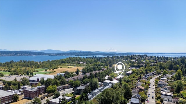 7021 Sand Point Way NE Unit B201, Seattle, WA 98115 - aerial view of a water and mountain view