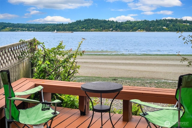11212 SW 125th St, Vashon, WA 98070 - water view featuring a forest