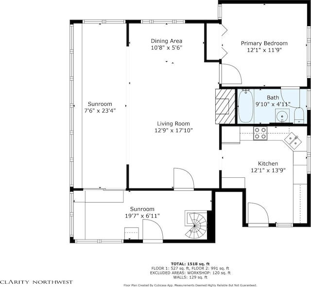 11212 SW 125th St, Vashon, WA 98070 - view of floor plan / room layout