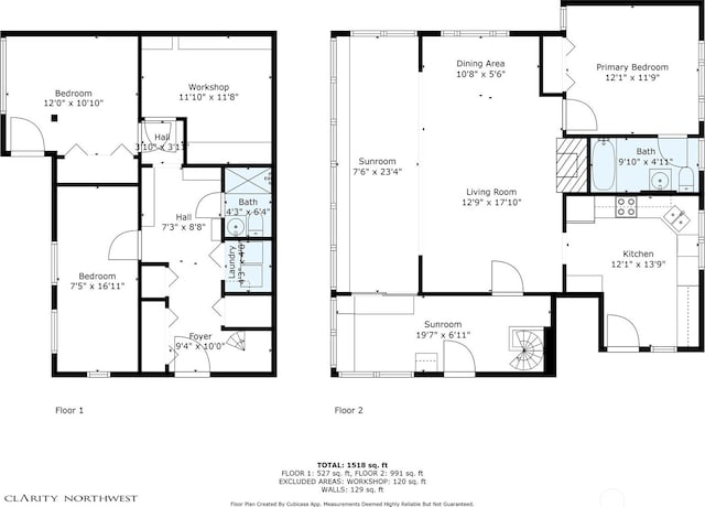 11212 SW 125th St, Vashon, WA 98070 - view of floor plan / room layout