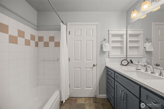 23501 112th Ave SE Unit F103, Kent, WA 98031 - bathroom featuring vanity and shower / bath combo