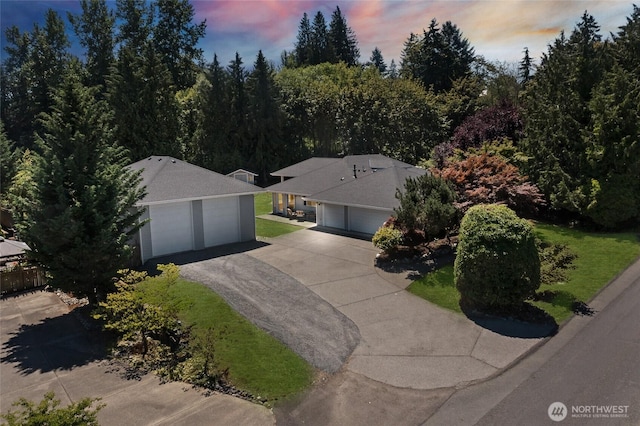7104 84th St E, Puyallup, WA 98371 - aerial view at dusk