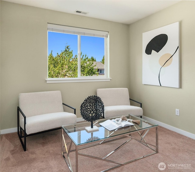 15230 Kayla St SE, Yelm, WA 98597 - carpeted living area featuring baseboards