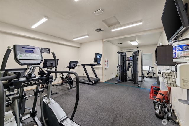 12618 109th Ct NE Unit H102, Kirkland, WA 98034 - gym with attic access